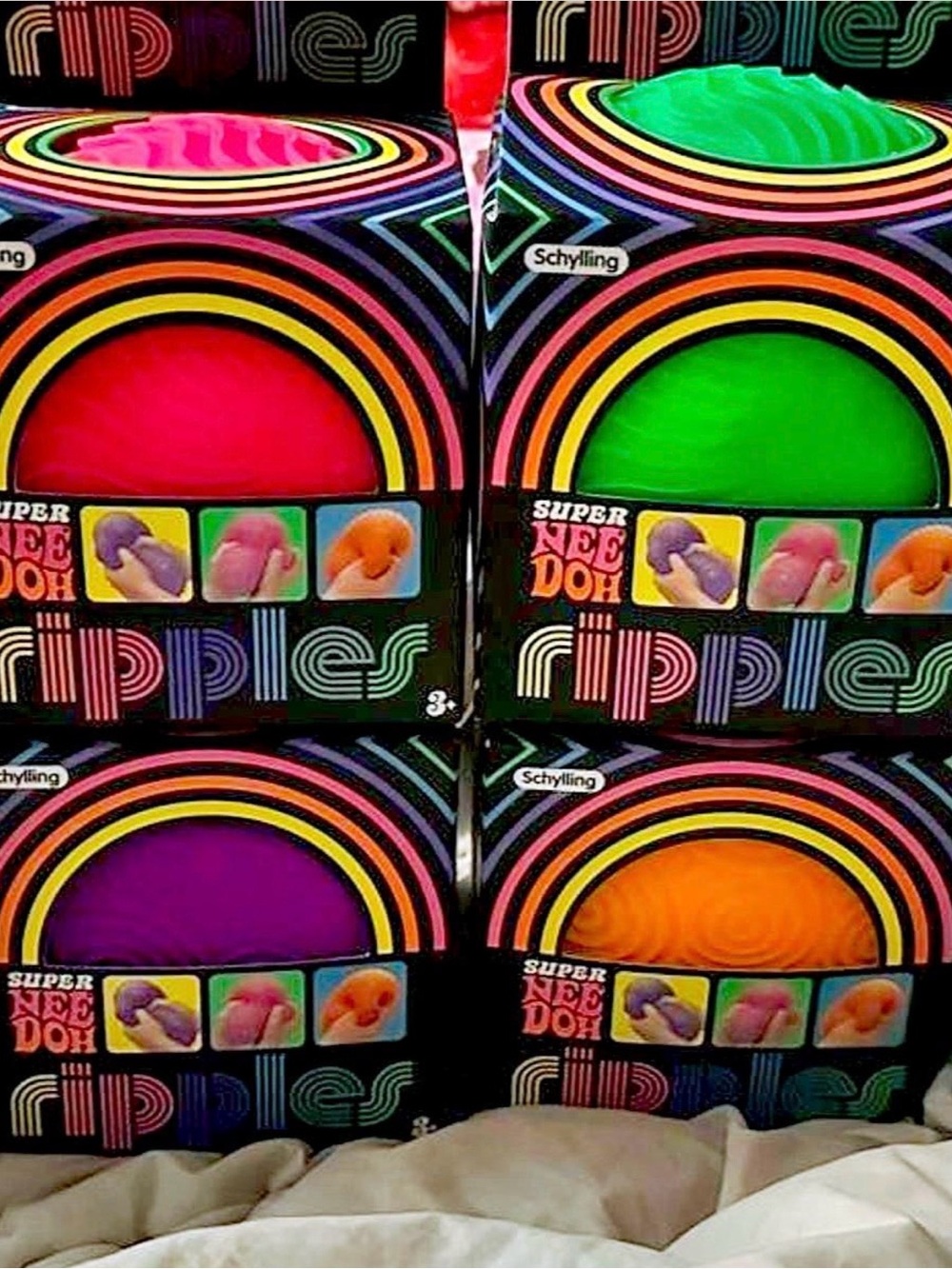 NeeDoh Super Ripples bundle - all 4 colors